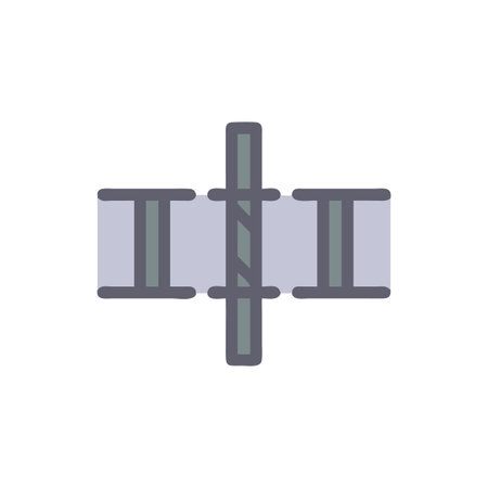 Dynamic Expansion Joint Icon for Construction Flexibilityのイラスト素材