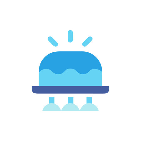 Modern Overflow Cover Icon Representationのイラスト素材