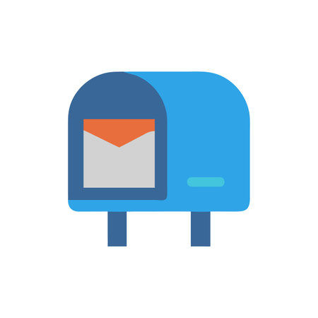 Stylish Mailbox Design for Modern Housesのイラスト素材
