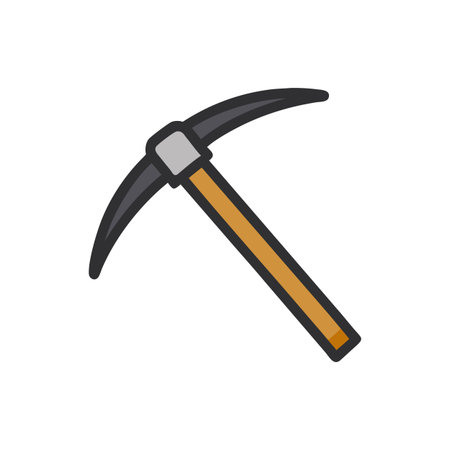 Innovative Pickaxe Tool Icon Designのイラスト素材