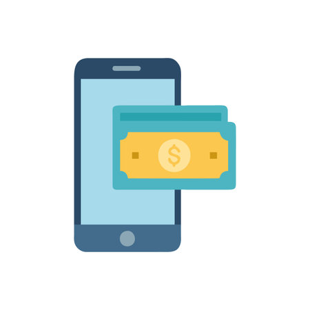 Stylish Mobile Payment Icon Artworkのイラスト素材