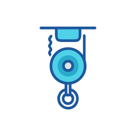Pulley Icon for Mechanical Engineeringのイラスト素材