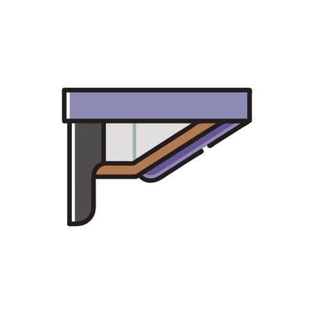 Soffit Design Icon for Home Exteriorsのイラスト素材