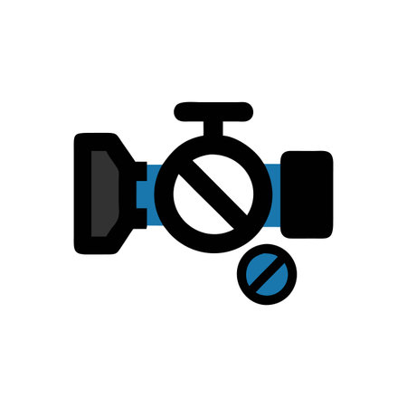 Icon of Shut-Off Valve for Safetyのイラスト素材