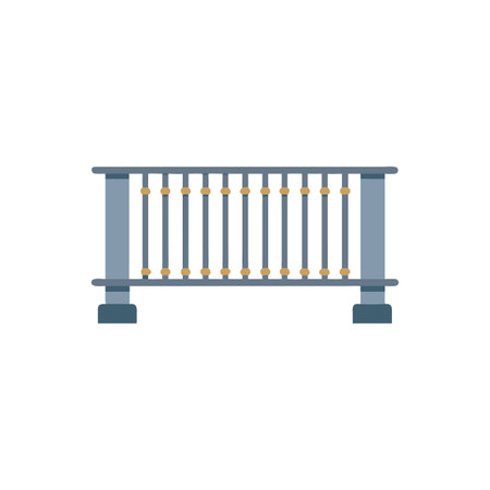 Functional Steel Balustrade Icon for Safetyのイラスト素材