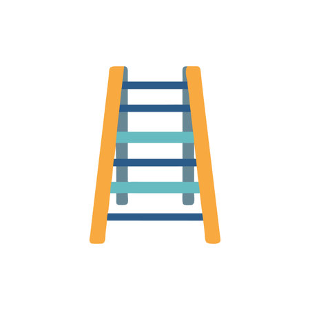 Functional Step Ladder Icon for Professional Useのイラスト素材