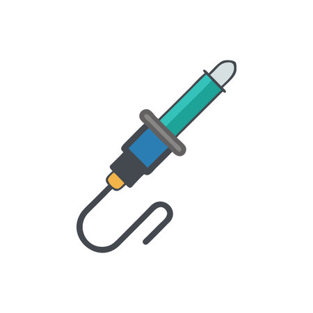 Professional Soldering Iron Icon for Electronicsのイラスト素材