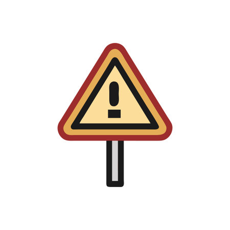 Essential Warning Sign Icon for Safetyのイラスト素材