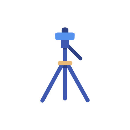 Functional Tripod Design for Equipment Supportのイラスト素材