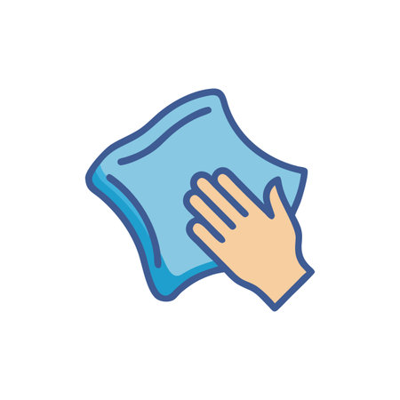 Cleaning Rag Design Icon for Household Useのイラスト素材