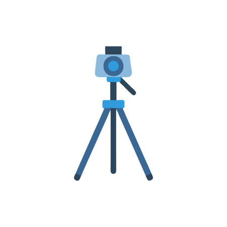 Durable Tripod Icon for Photographyのイラスト素材