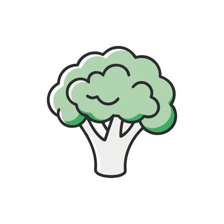 Creative Broccoli Culinary Representationのイラスト素材