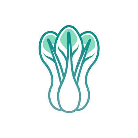 Artistic Bok Choy Vegetable Illustrationのイラスト素材