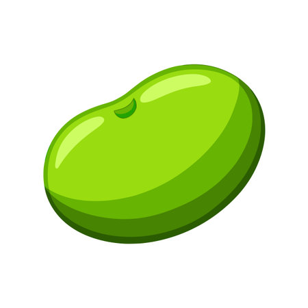 Green soybean icon. Cartoon illustration of green soybean vector icon for web designのイラスト素材