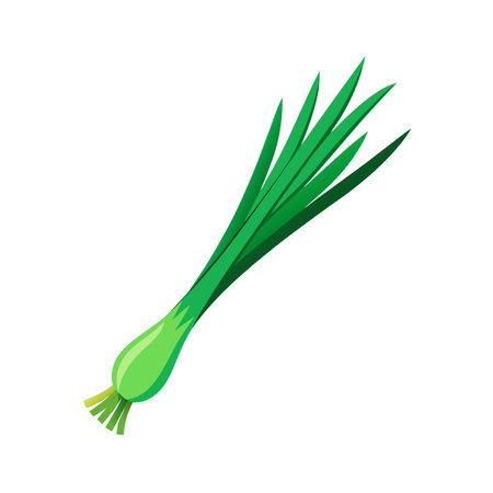 Green onion icon. Cartoon illustration of green onion vector icon for web designのイラスト素材