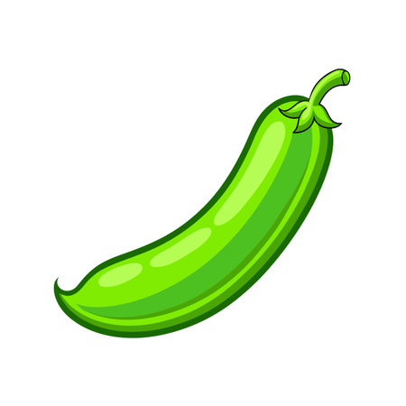 Pepper icon in cartoon style isolated on white background. Vegetables symbol stock vector illustration.のイラスト素材