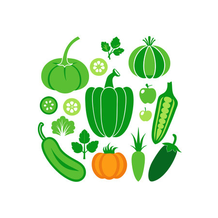 vegetables icons design, vector illustration eps10 graphic.のイラスト素材