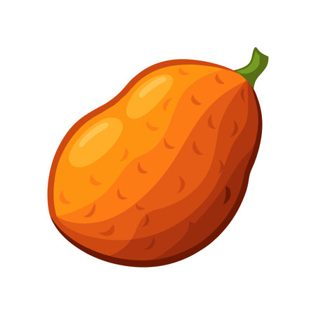 Papaya fruit icon. Cartoon illustration of papaya fruit vector icon for web designのイラスト素材