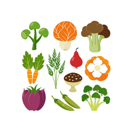 Vegetables design over white background, vector illustration. Eps 10.のイラスト素材