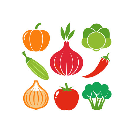 vegetables icon design, vector illustration eps10 graphic.のイラスト素材