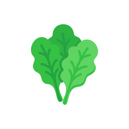 Artistic Mustard Greens Healthy Food Designのイラスト素材