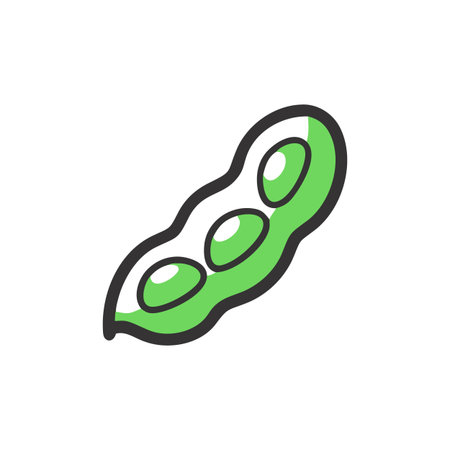 Artistic Edamame Healthy Food Designのイラスト素材