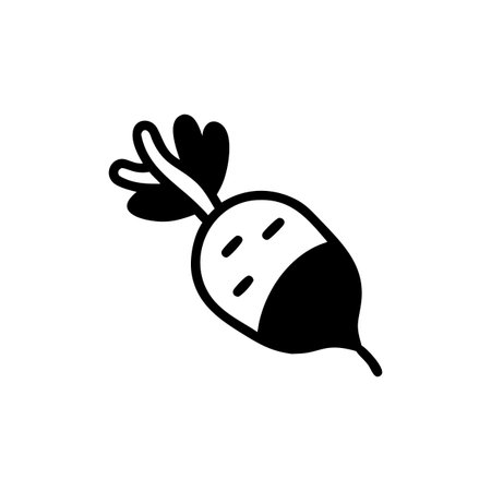 Artistic Radish Healthy Food Designのイラスト素材