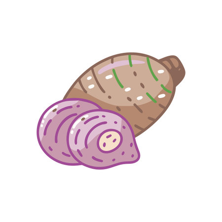 Creative Taro Culinary Representationのイラスト素材