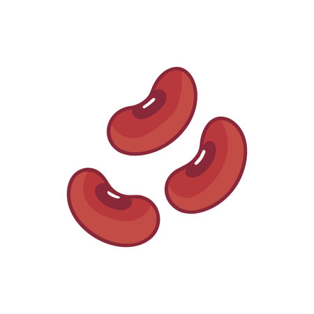 Artistic Kidney Beans Healthy Food Designのイラスト素材