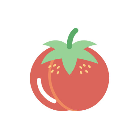 Vibrant Tomato Fresh Vegetable Illustrationのイラスト素材