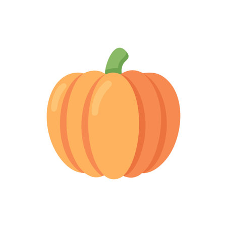 Pumpkin Colorful Vegetable Culinary Iconのイラスト素材