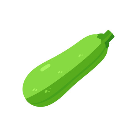 Vibrant Zucchini Fresh Vegetable Illustrationのイラスト素材