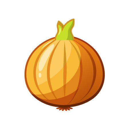 Onion icon. Cartoon illustration of onion vector icon for web designのイラスト素材