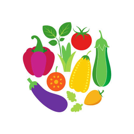 vegetables icon design, vector illustration eps10 graphic.のイラスト素材