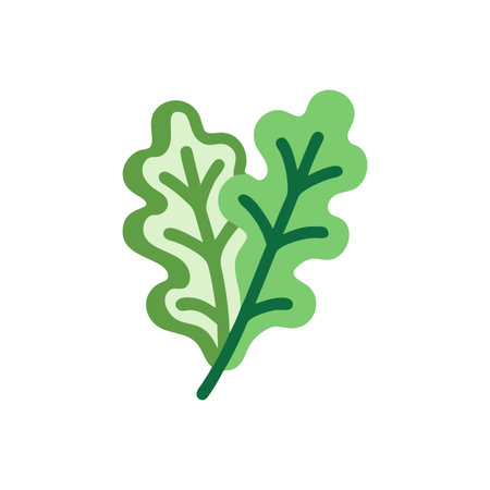 Lettuce icon on background for graphic and web design. Simple vector sign. Internet concept symbol for website button or mobile appのイラスト素材