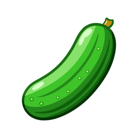 Cucumber icon. Cartoon illustration of cucumber vector icon for web designのイラスト素材