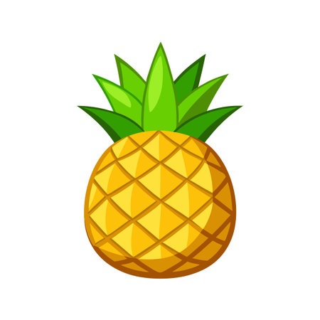 Pineapple icon. Cartoon illustration of pineapple vector icon for web designのイラスト素材