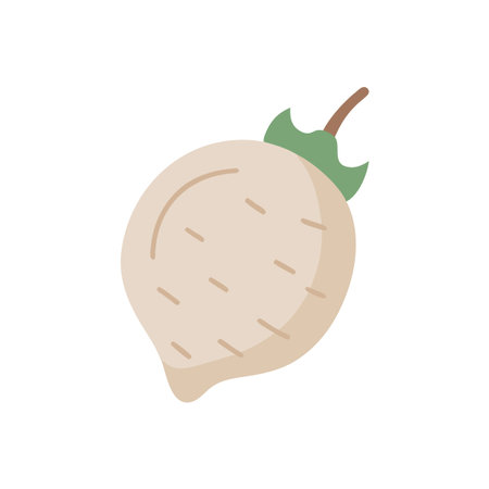 Beetroot icon in flat color style. Vegetable food nutritionのイラスト素材
