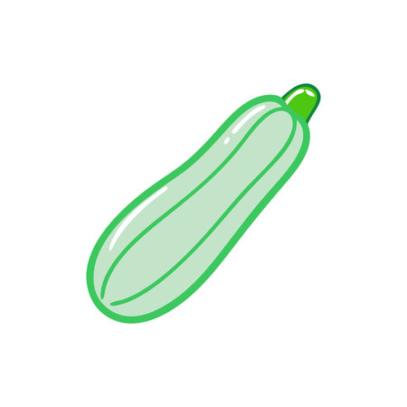 Zucchini icon. Cartoon illustration of zucchini vector icon for web designのイラスト素材