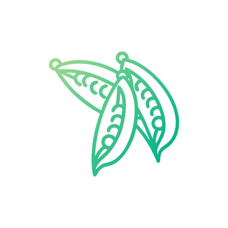 peas icon on white background for graphic and web design. Simple vector sign. Internet concept symbol for website button or mobile appのイラスト素材