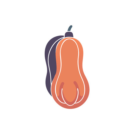 Pumpkin icon on background for graphic and web design. Creative illustration concept symbol for web or mobile appのイラスト素材