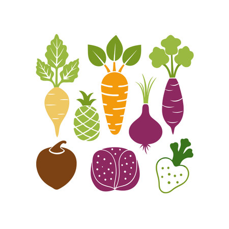 vegetables design over white  background vector illustration eps10のイラスト素材