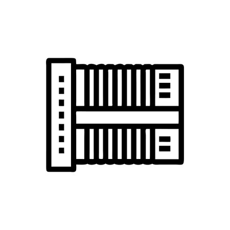 Chic Accordion Shelf for Versatile Storageのイラスト素材
