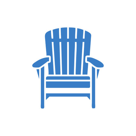 Elegant Adirondack Chair for Outdoor Spacesのイラスト素材
