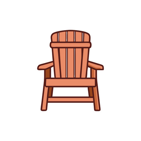 Modern Adirondack Chair for Stylish Patiosのイラスト素材