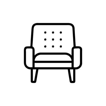 Modern Armchair for Comfortable Livingのイラスト素材