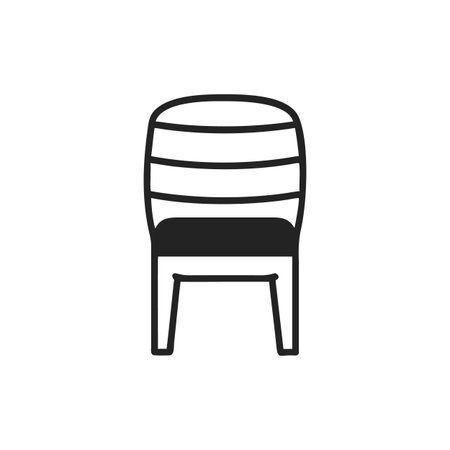 Stylish Barrel Chair for Modern Interiorsのイラスト素材
