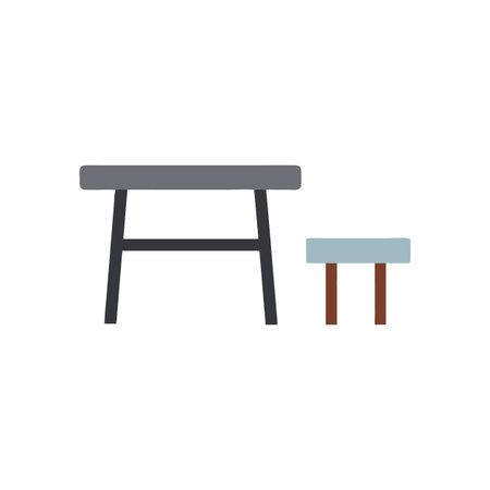 Functional Bench Table for Versatile Useのイラスト素材
