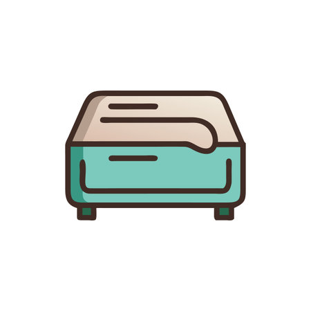 Elegant Blanket Box for Bedroom Storageのイラスト素材