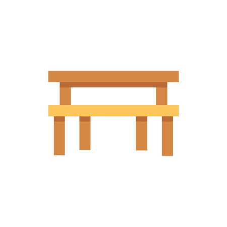Elegant Dining Bench for Family Gatheringsのイラスト素材